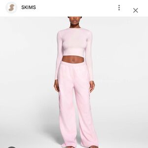 Pink SKIMS sweat pants